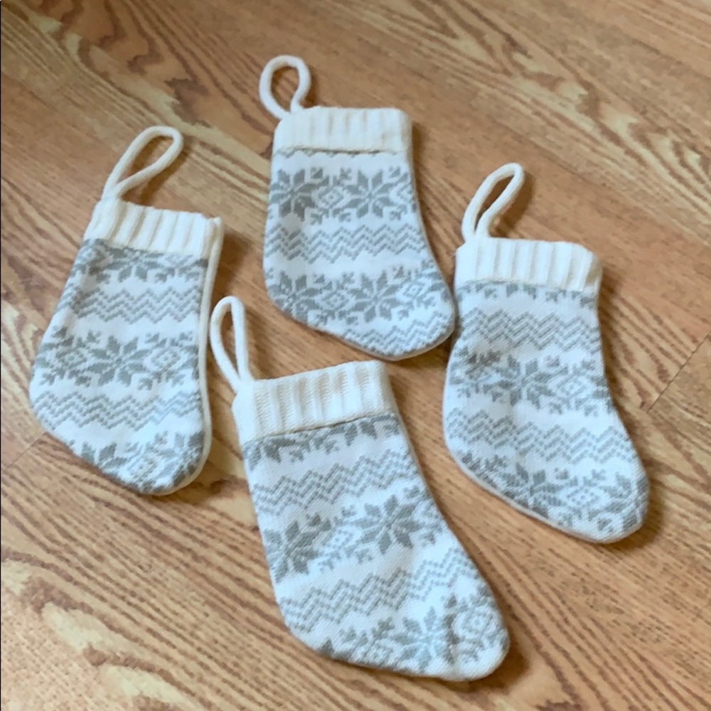 Set of 4 mini stockings